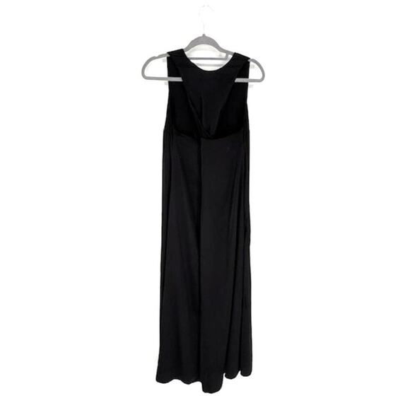 Rosetta Getty Collective Sleeveless Satin Shift Maxi Dress in Black – Size 10 - Picture 4 of 6